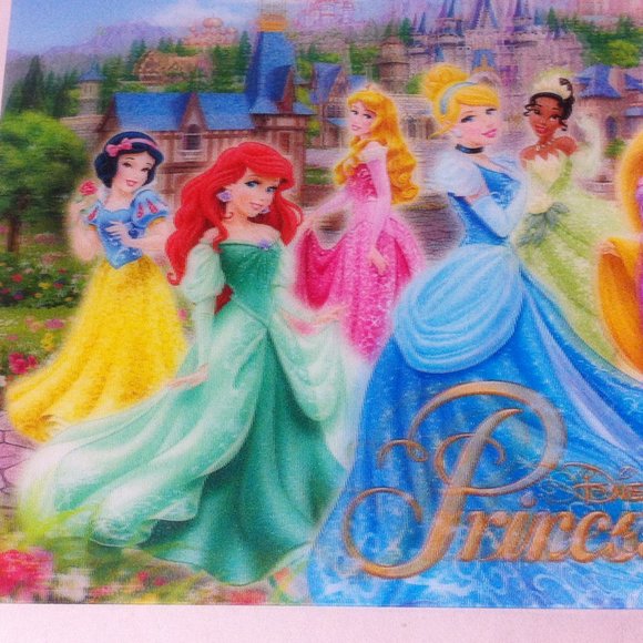Disney Parks Princess Lenticular Postcard 3D Effect Castle Cinderella Ariel Snow - Picture 5 of 8